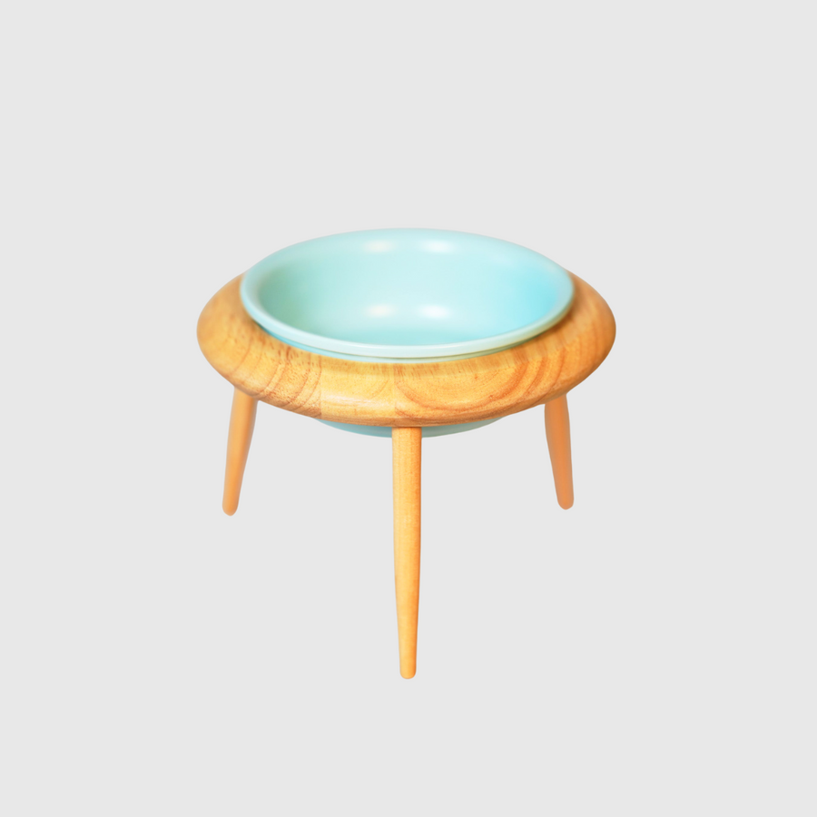 Meme's Flying Pet Bowl - Tripod Haven (Coral Blush)