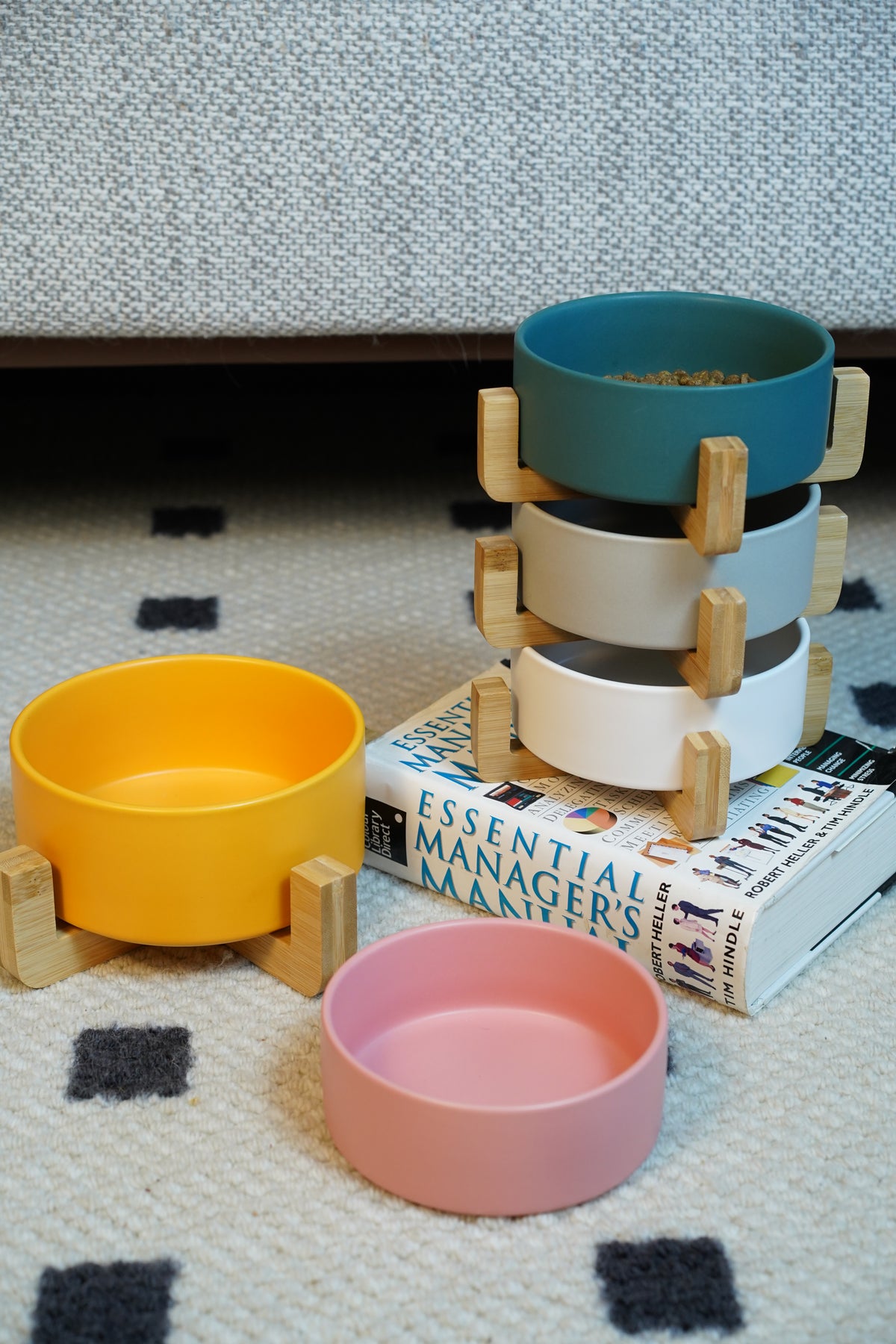 Sophie's Classic Pet Bowl - Bamboo Embrace (Honey Yellow)