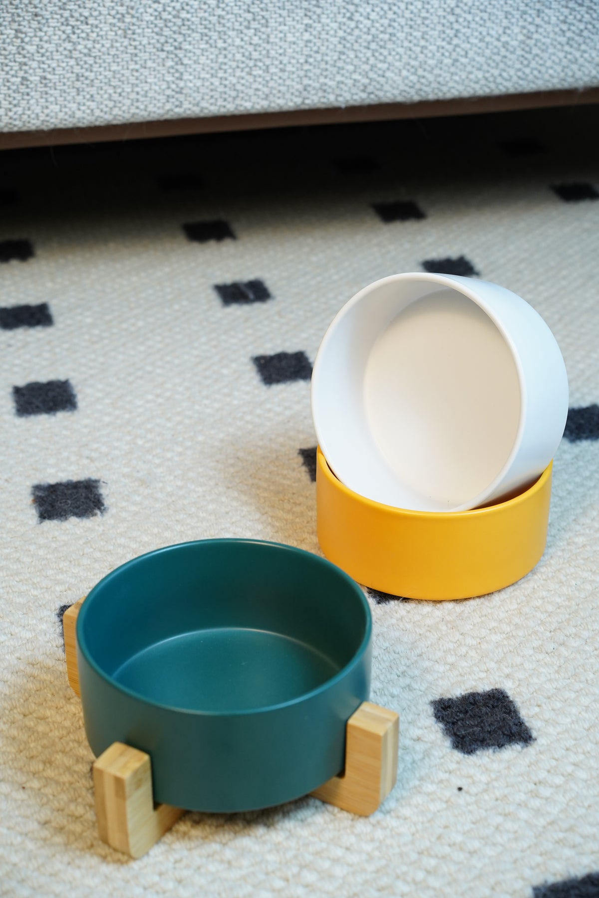 Sophie's Classic Pet Bowl - Bamboo Embrace (Honey Yellow)