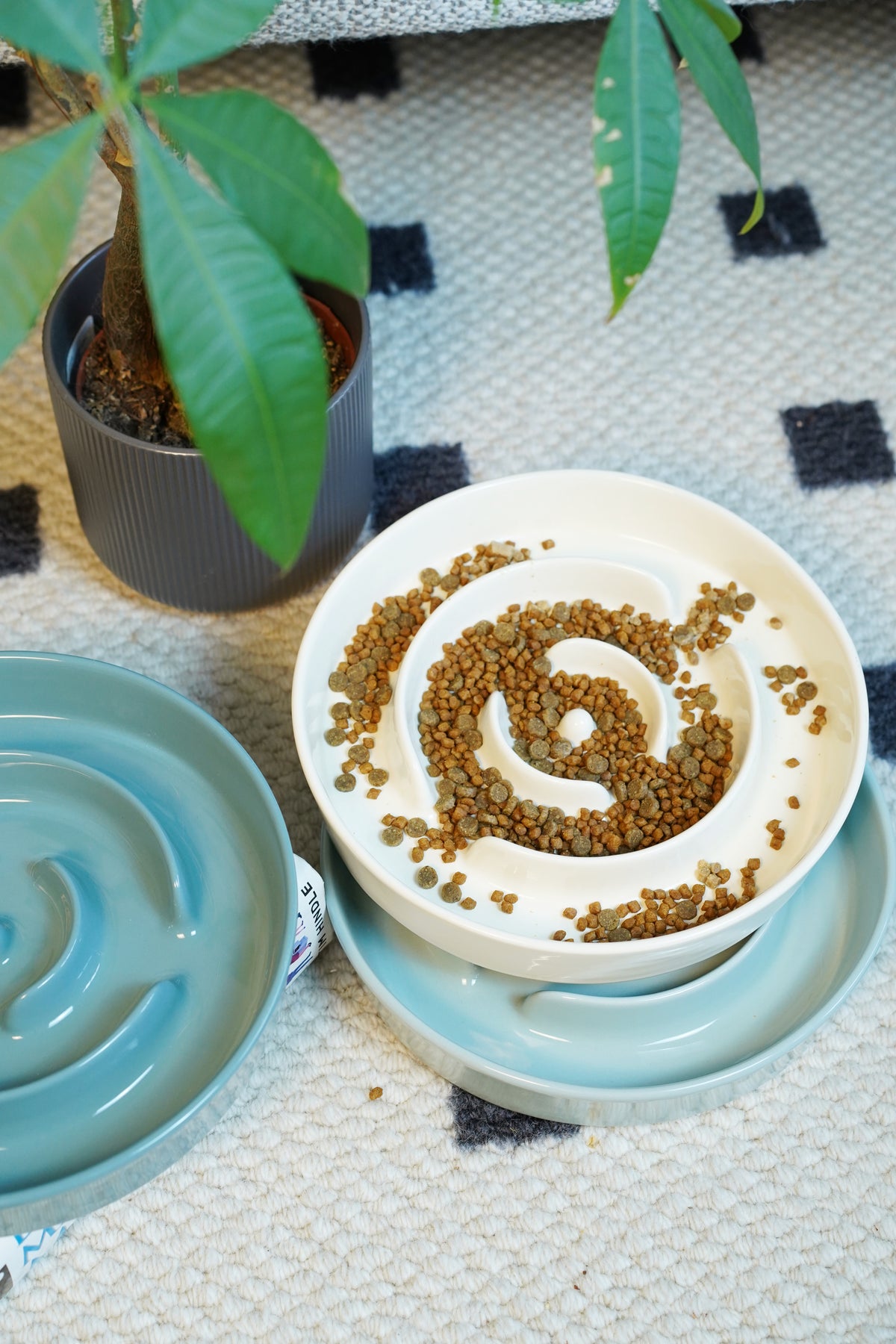 Daisy's Slow Feeder - Curved Path (Cream)