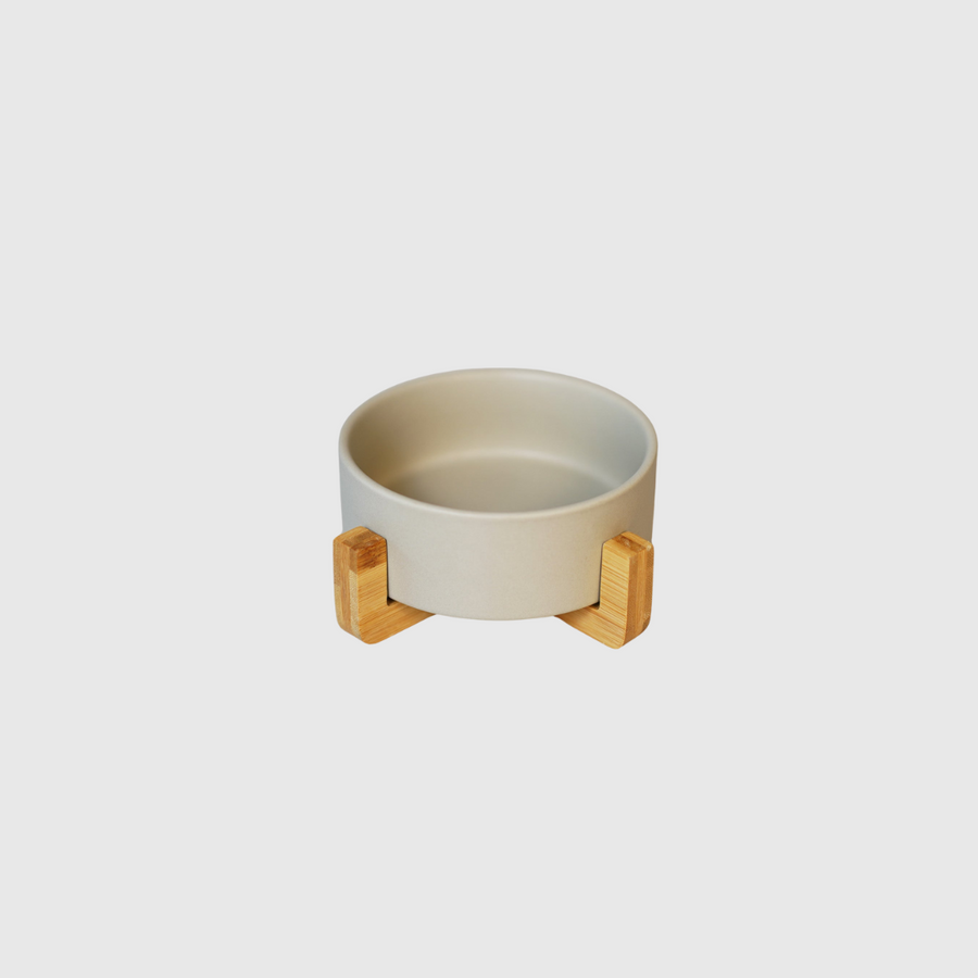 Sophie's Classic Pet Bowl - Bamboo Embrace (Milk White)
