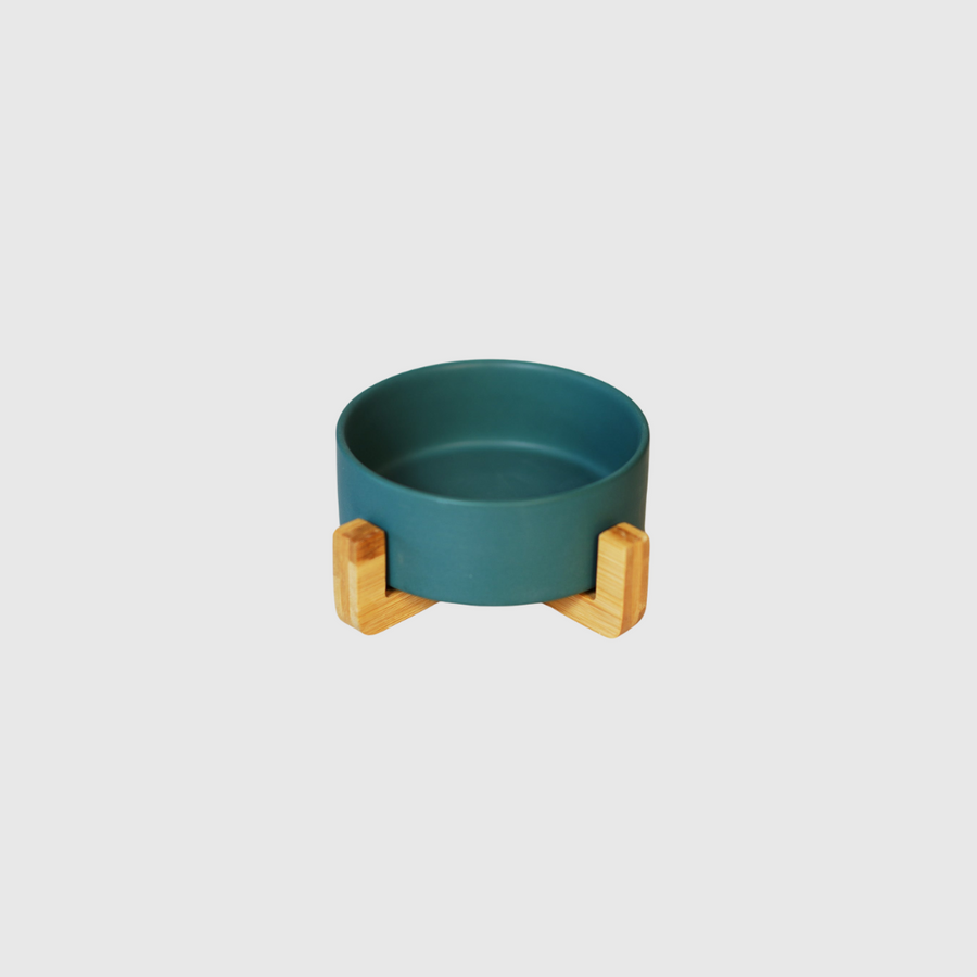 Sophie's Classic Pet Bowl - Bamboo Embrace (Forest Green)