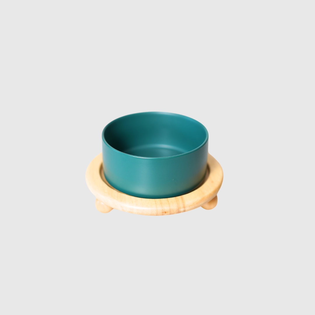 Sophie's Classic Pet Bowl - TimberBase (Milk White)
