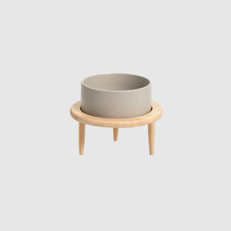 Sophie's Classic Pet Bowl - Tripod Haven (Pebble Gray)