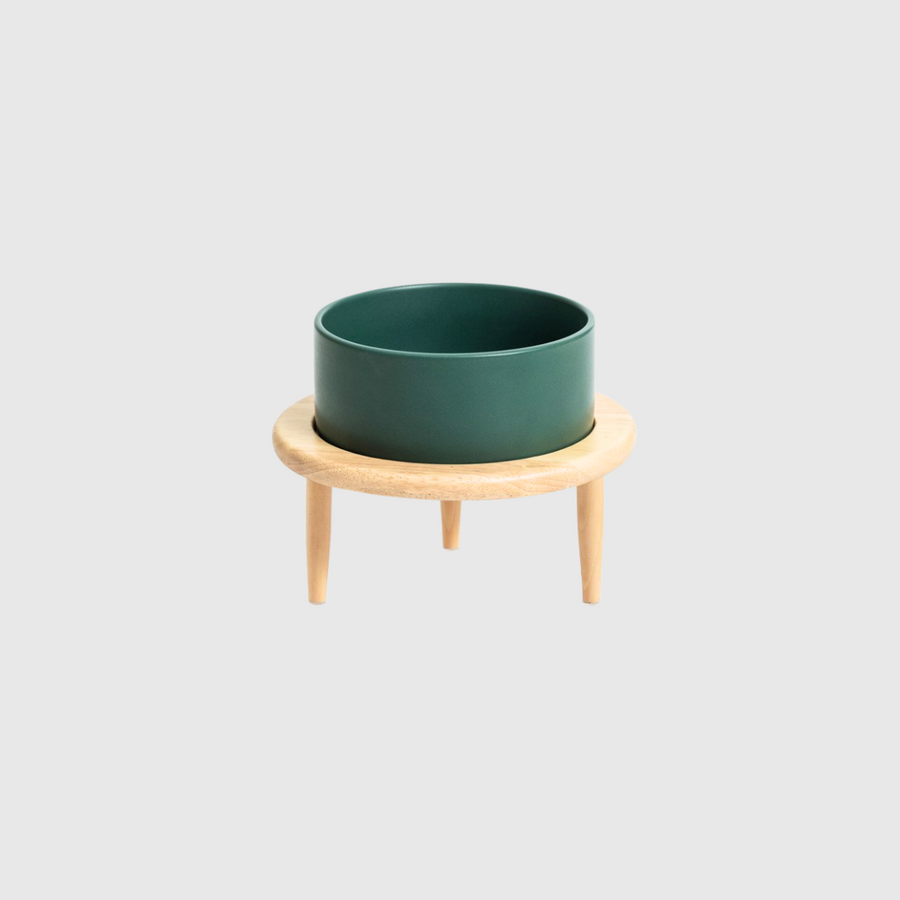 Sophie's Classic Pet Bowl - Tripod Haven (Forest Green)